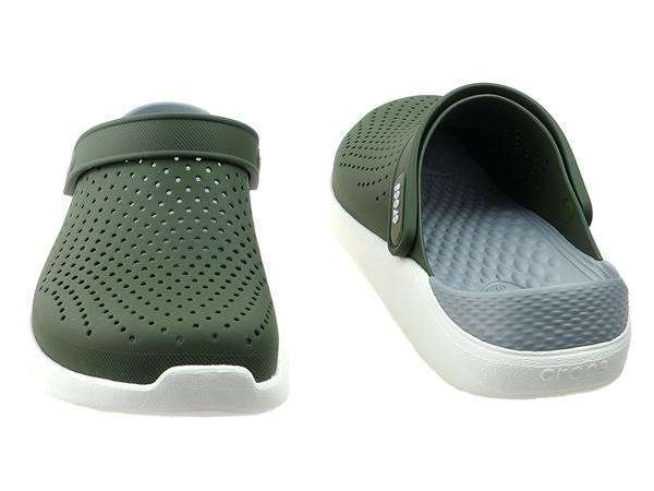 Чоловічі Crocs Лайтрайд Зелені LiteRide Clog Army Green/White — фото 11