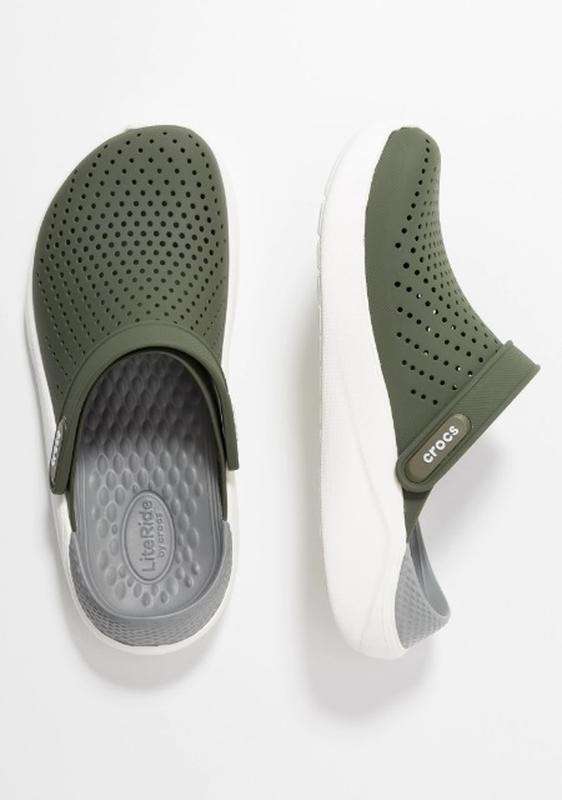 Чоловічі Crocs Лайтрайд Зелені LiteRide Clog Army Green/White — фото 12