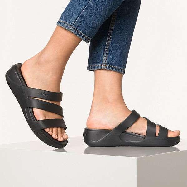 Жіночі шльопанці Crocs Monterey Wedge Ladies Sandals Light Grey — фото 13