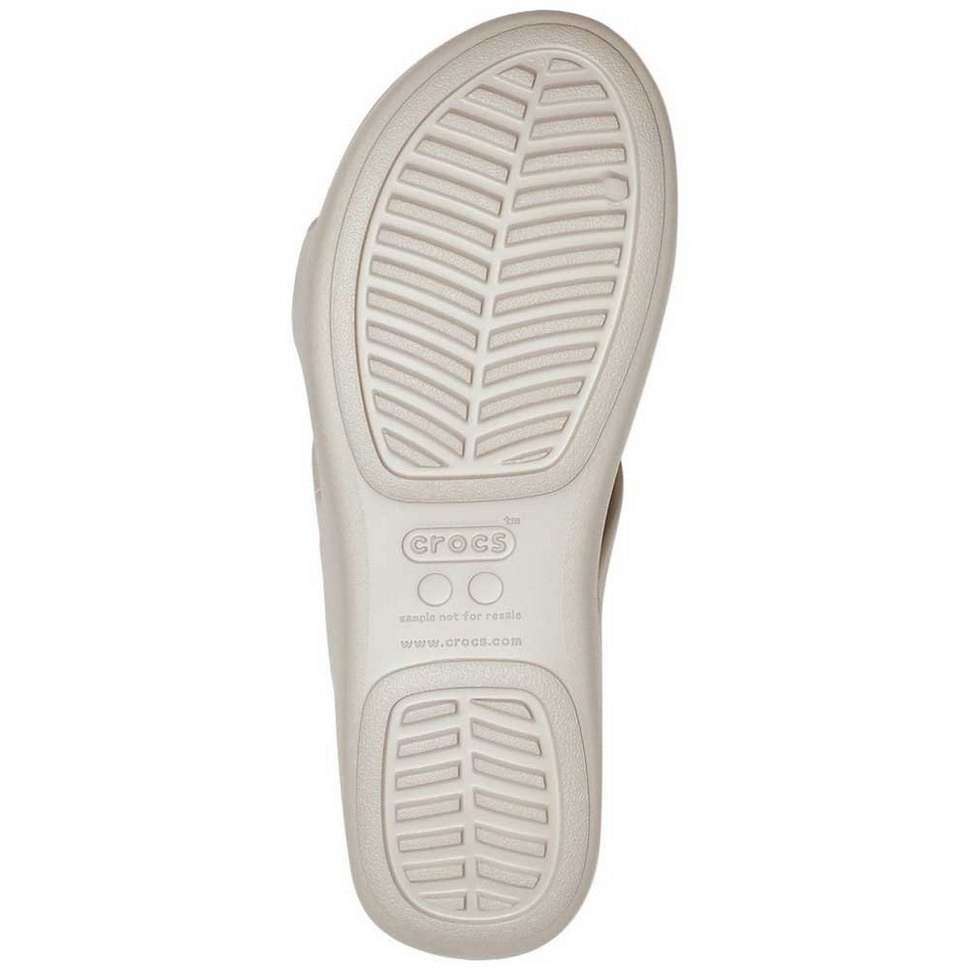 Жіночі шльопанці Crocs Monterey Wedge Ladies Sandals Light Grey — фото 5