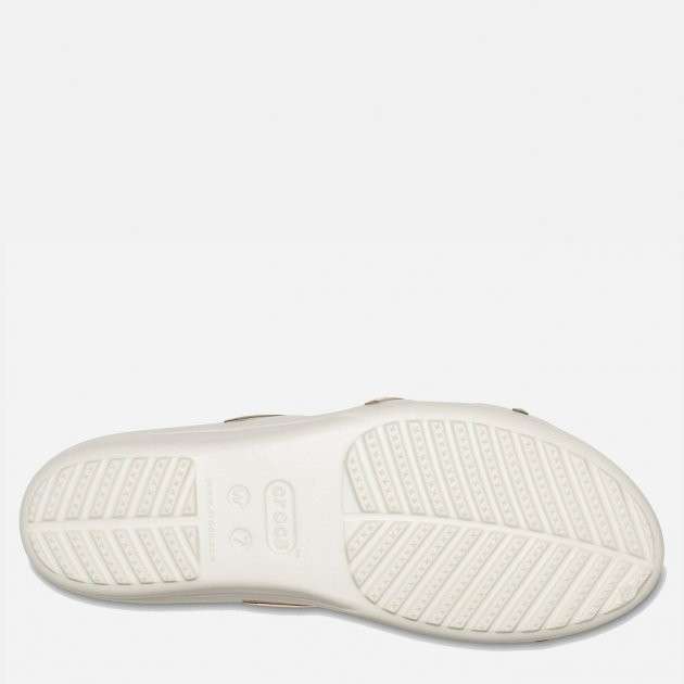 Жіночі шльопанці Crocs Sanrah Metal Block Strap Wdg White/Gold — фото 7
