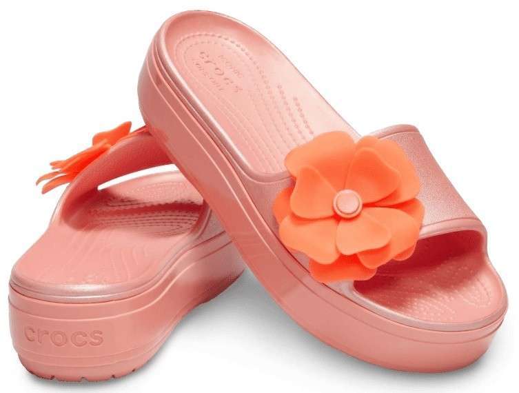 Жіночі шльопанці Crocs Crocband Platform Slide Viva Blooms — фото 1