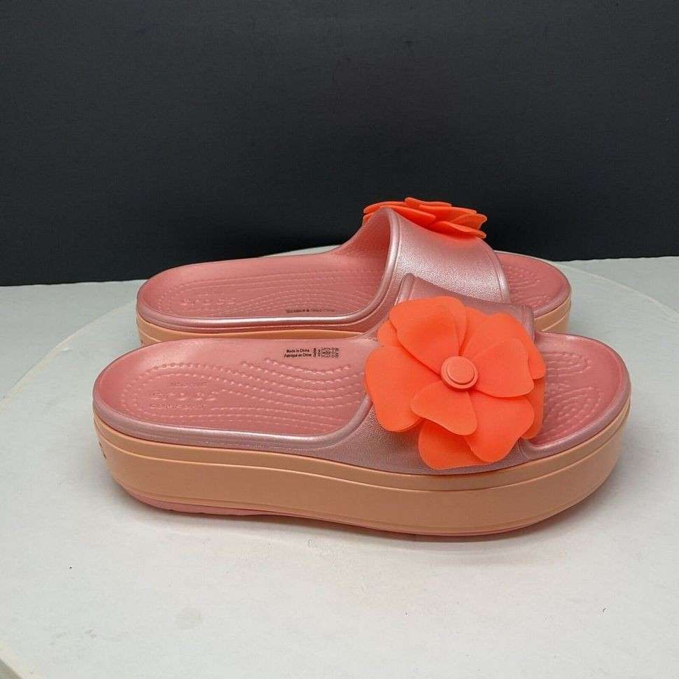 Жіночі шльопанці Crocs Crocband Platform Slide Viva Blooms — фото 10