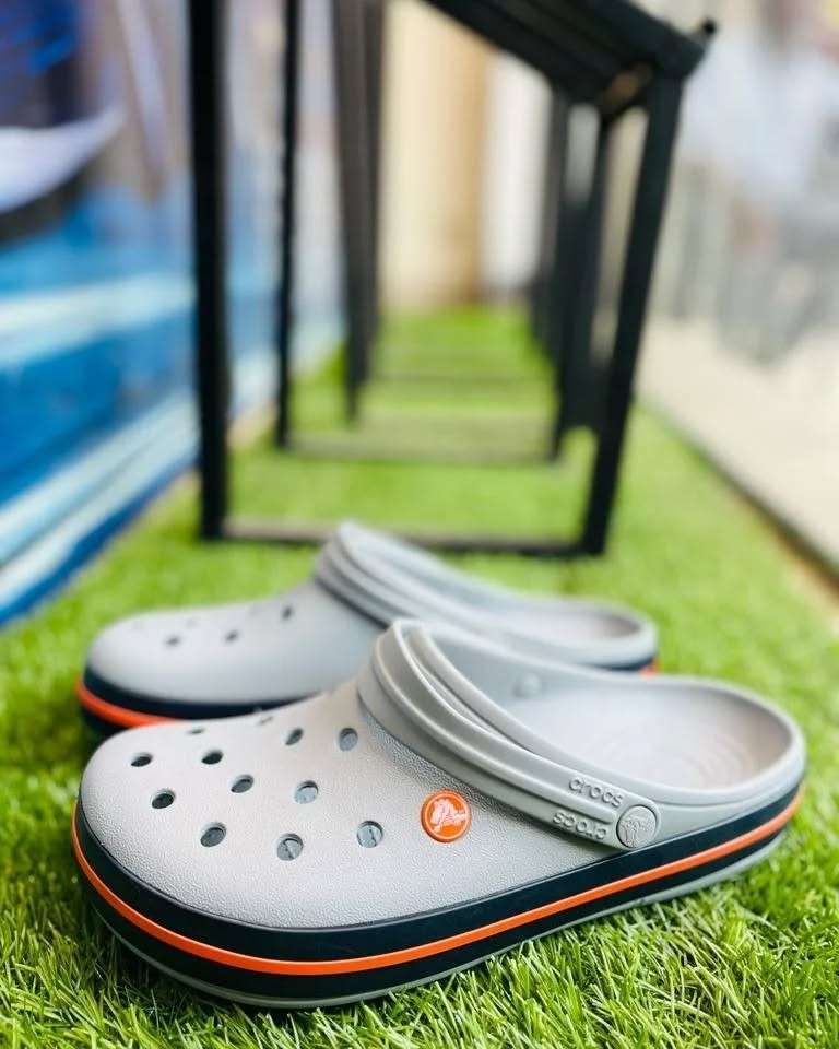 Чоловічі Crocs Крокбенд Сірі Crocband Clog Light Grey/Bright Cobalt — фото 2