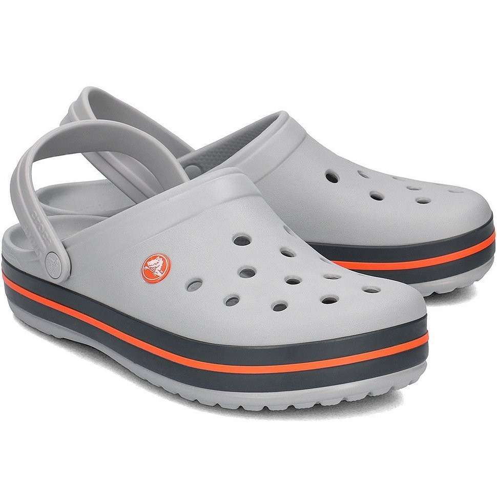 Чоловічі Crocs Крокбенд Сірі Crocband Clog Light Grey/Bright Cobalt — фото 14