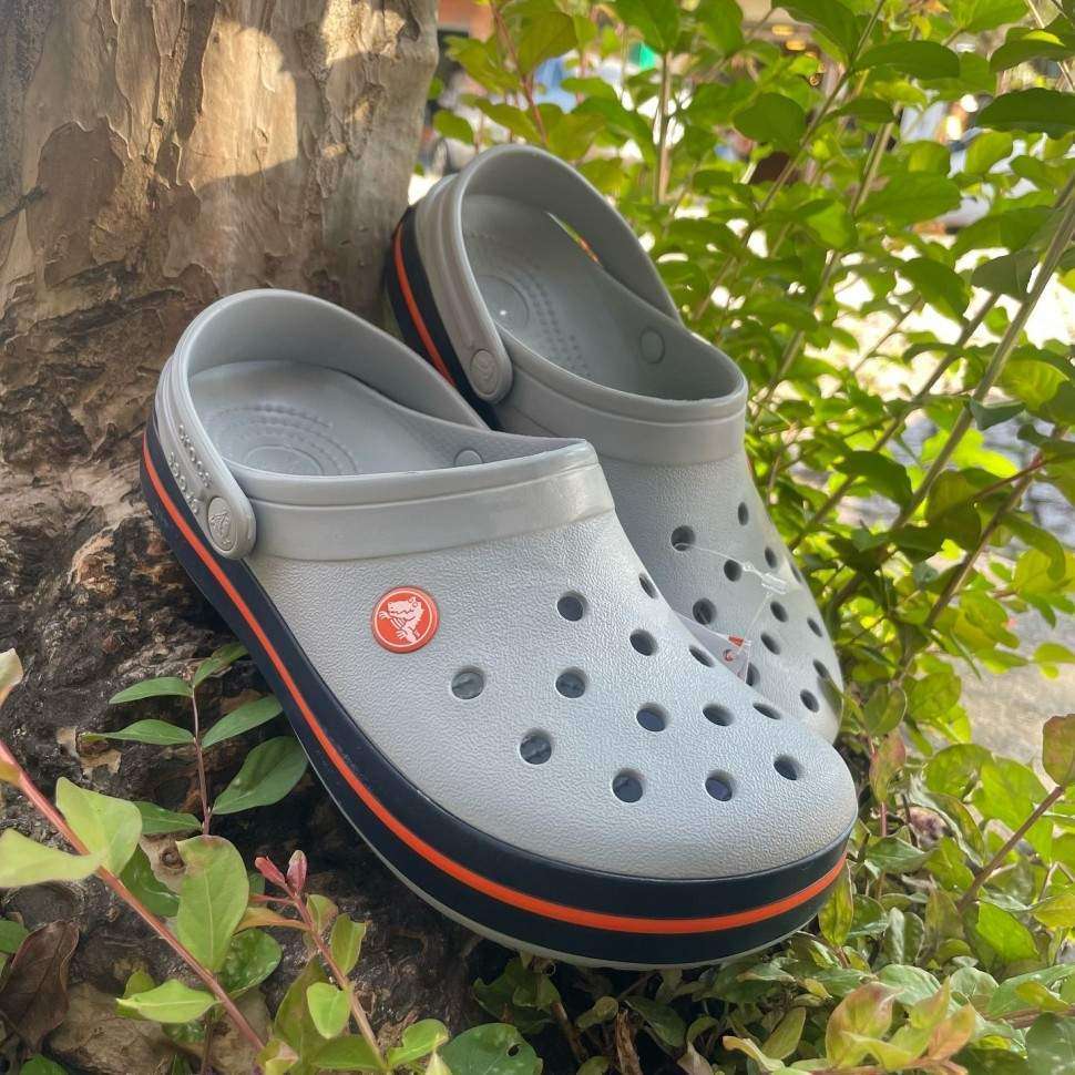 Чоловічі Crocs Крокбенд Сірі Crocband Clog Light Grey/Bright Cobalt — фото 3