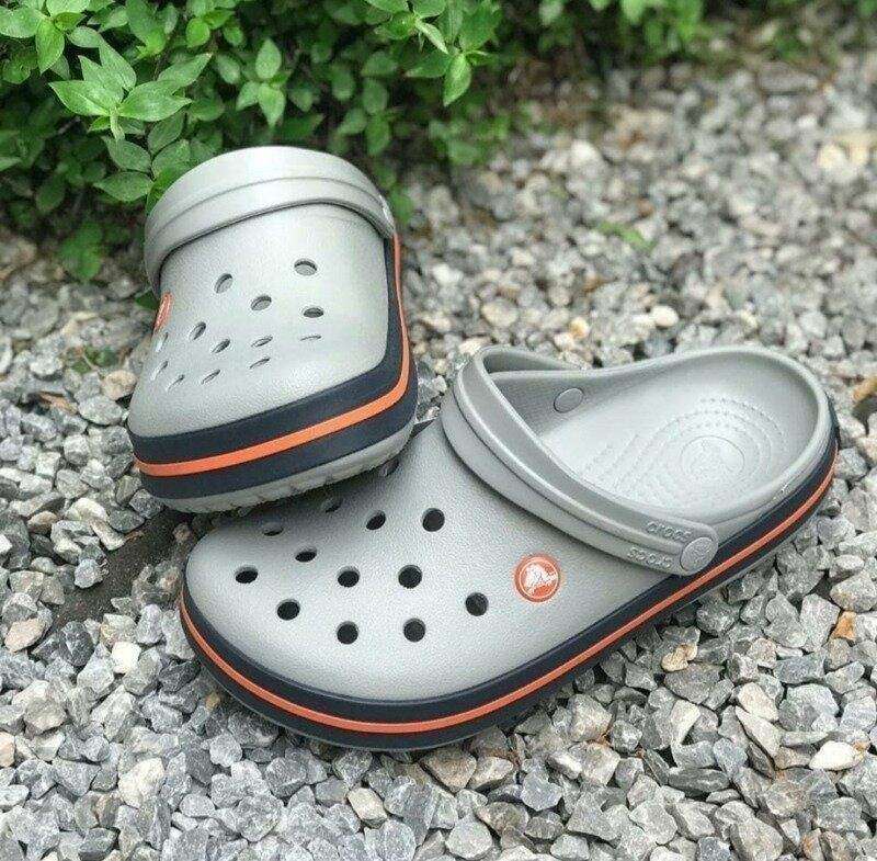 Чоловічі Crocs Крокбенд Сірі Crocband Clog Light Grey/Bright Cobalt — фото 4