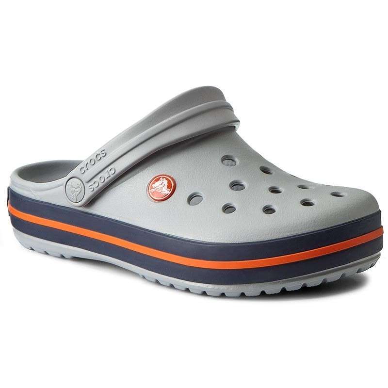 Чоловічі Crocs Крокбенд Сірі Crocband Clog Light Grey/Bright Cobalt — фото 7