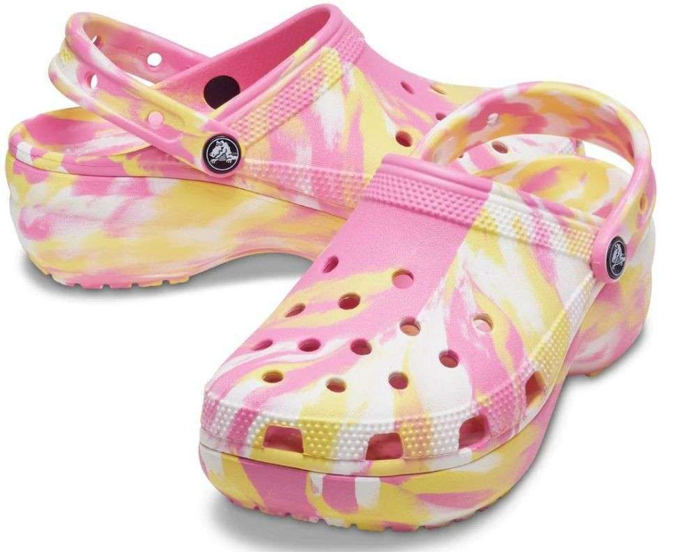 Жіночі Crocs Classic clog Platform Marbled Pink Lemonade/Multi