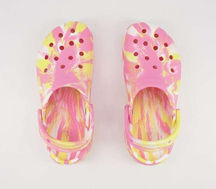 Жіночі Crocs Classic clog Platform Marbled Pink Lemonade/Multi — фото 11