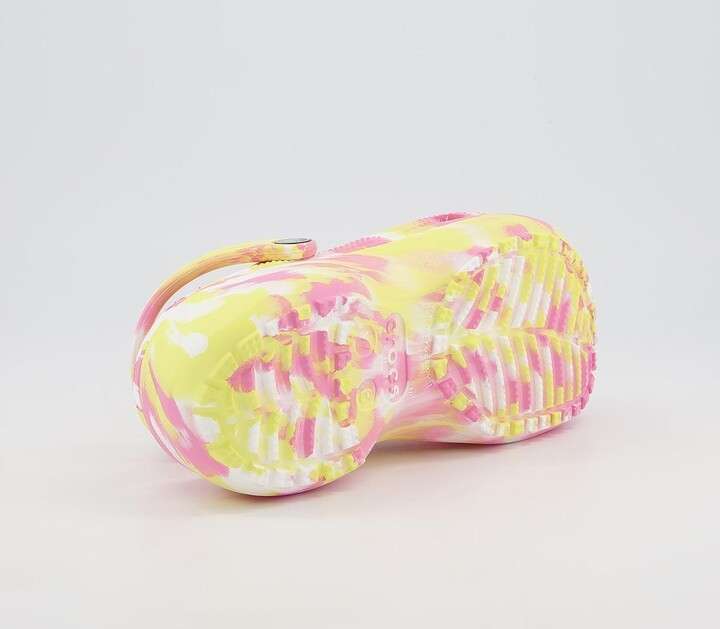 Жіночі Crocs Classic clog Platform Marbled Pink Lemonade/Multi — фото 12