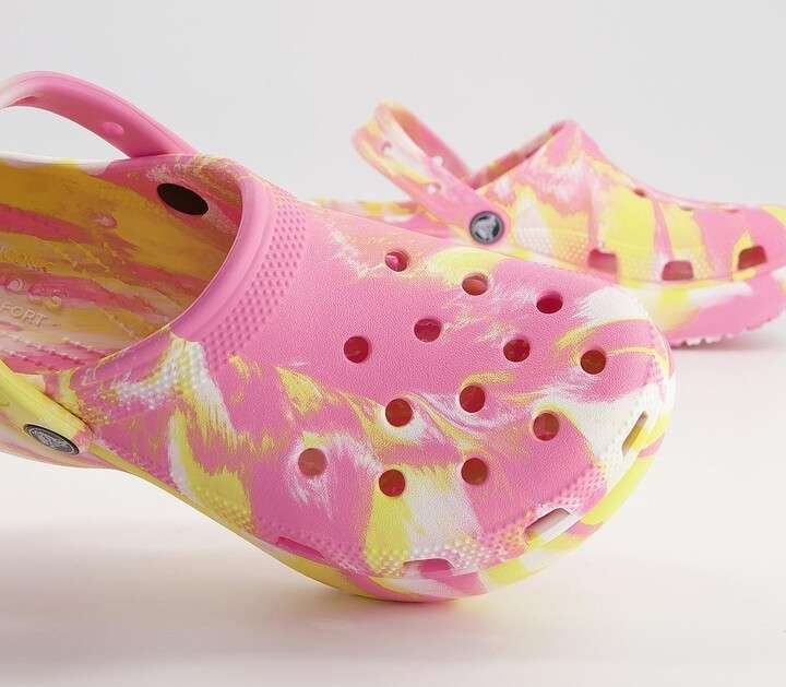 Жіночі Crocs Classic clog Platform Marbled Pink Lemonade/Multi — фото 6