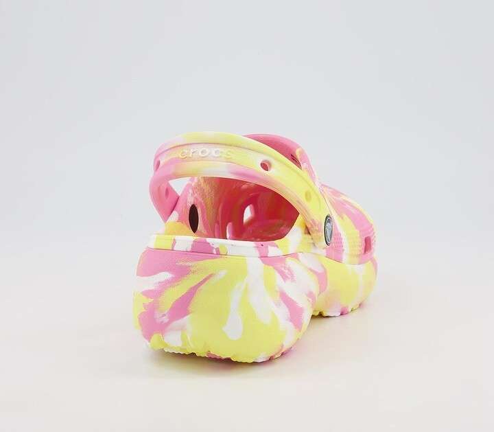 Жіночі Crocs Classic clog Platform Marbled Pink Lemonade/Multi — фото 10