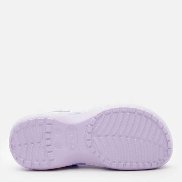Жіночі Crocs Classic Platform Tie-Dye Graphic Lavender / Multi Clog — фото 12