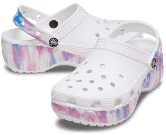 Жіночі Crocs Classic Platform Dream Clog White/Multi