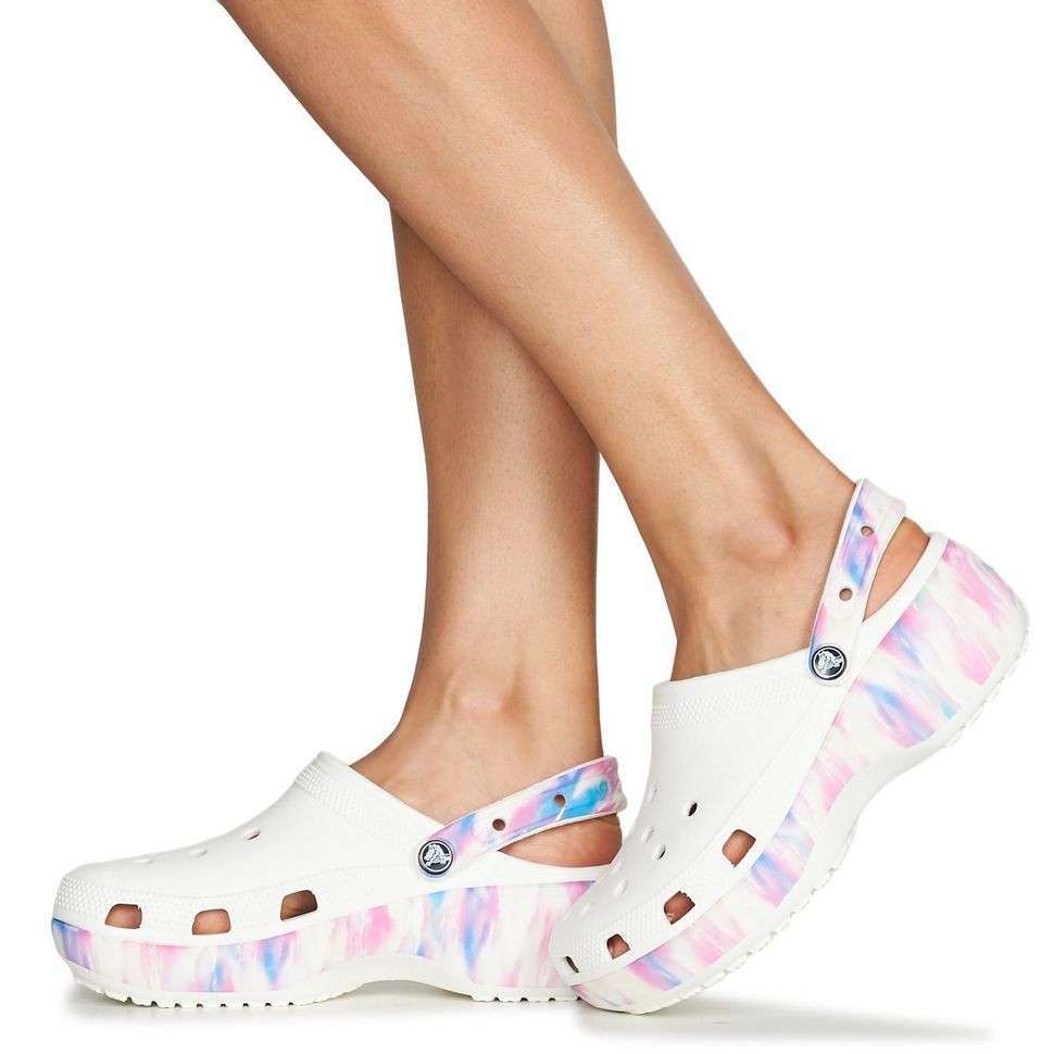 Жіночі Crocs Classic Platform Dream Clog White/Multi — фото 2
