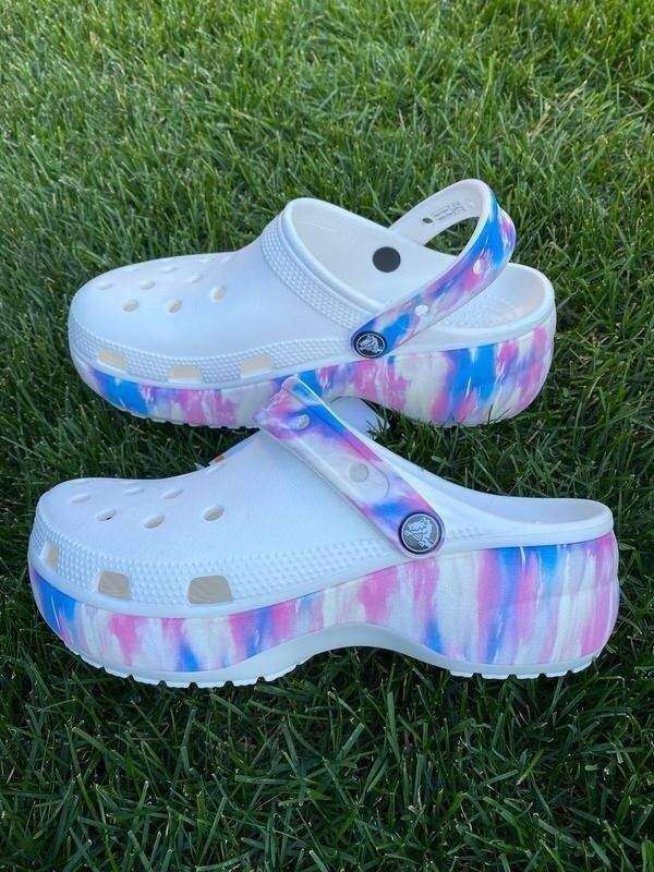 Жіночі Crocs Classic Platform Dream Clog White/Multi — фото 4