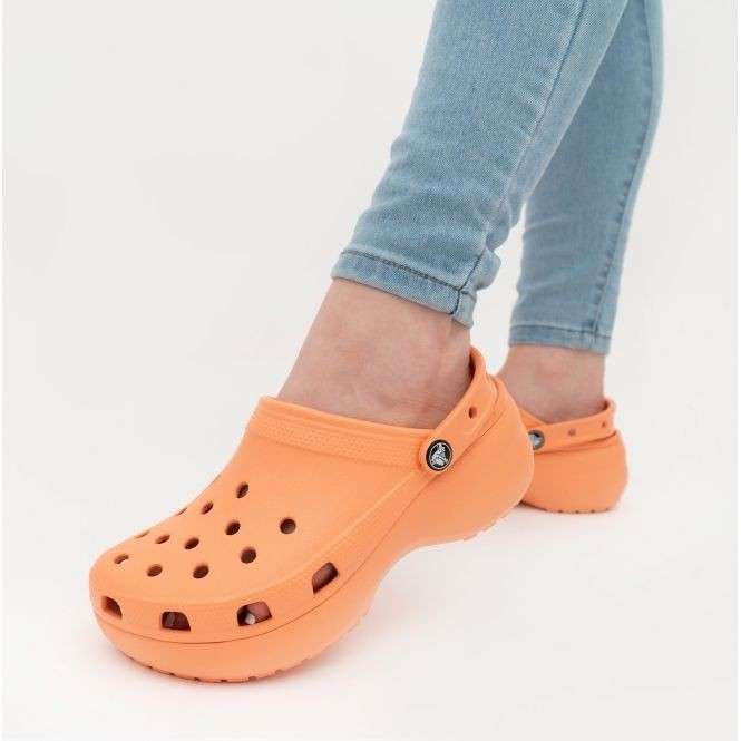 Жіночі Crocs Classic Clog Platform Papaya — фото 2