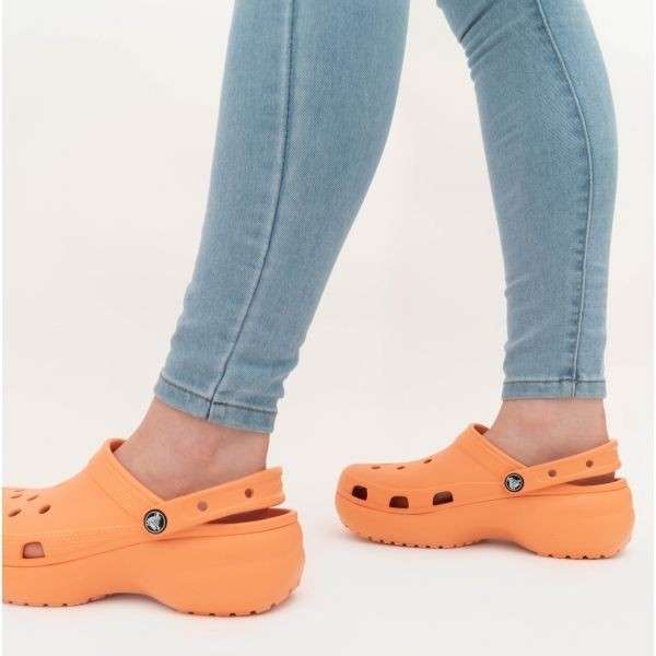 Жіночі Crocs Classic Clog Platform Papaya — фото 9