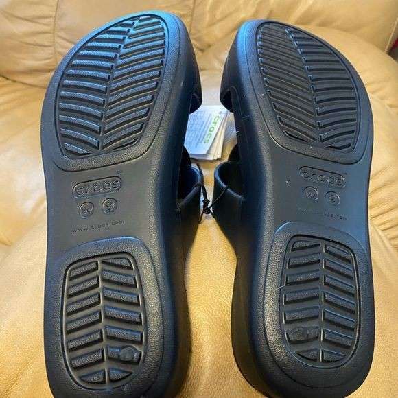 Жіночі в'єтнамки Crocs Monterey Diamante Slip-On Wedge Black — фото 11