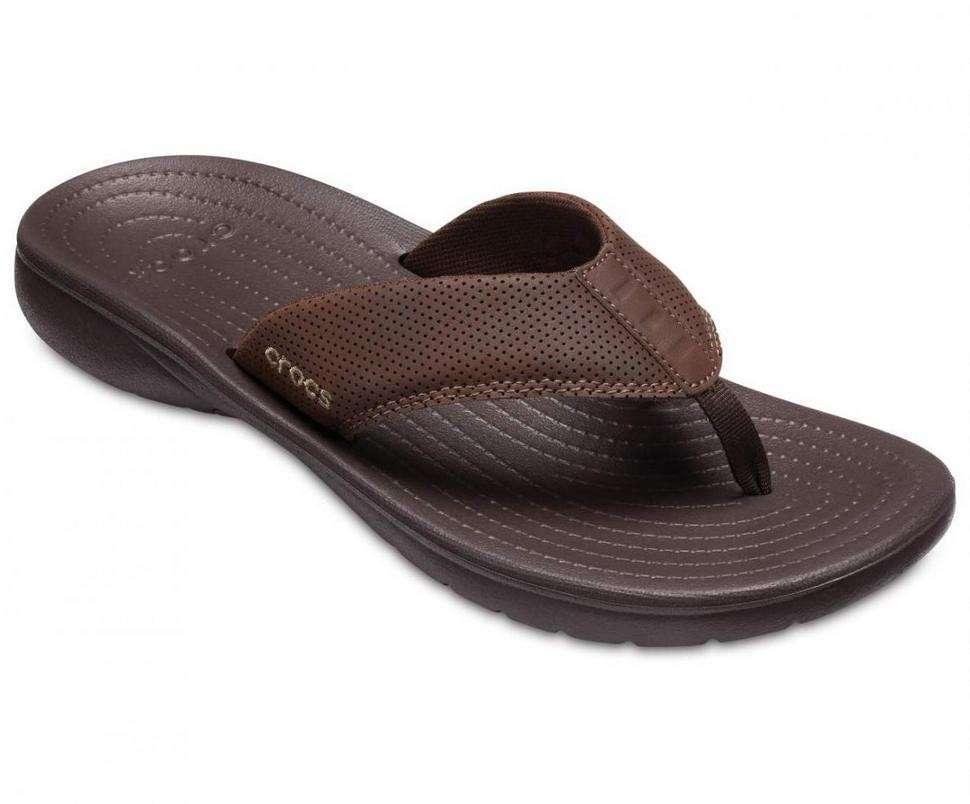 Чоловічі в'єтнамки Crocs Bogota Flip Flop Espresso — фото 2