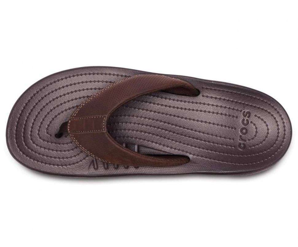 Чоловічі в'єтнамки Crocs Bogota Flip Flop Espresso — фото 4