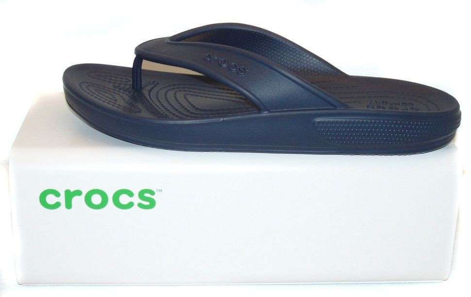 Чоловічі в'єтнамки Crocs Classic II Flip Flops Navy — фото 11