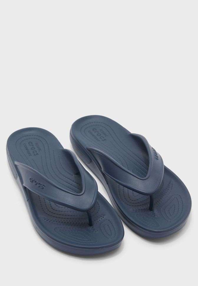 Чоловічі в'єтнамки Crocs Classic II Flip Flops Navy — фото 7
