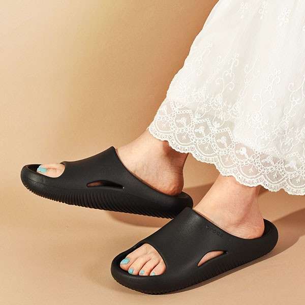 Чоловічі Crocs Меллоу Чорні шльопанці Mellow Recovery Slide Black — фото 2