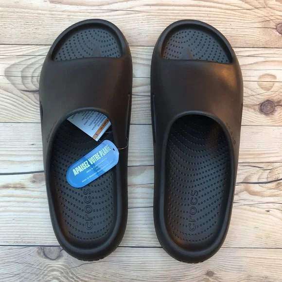 Чоловічі Crocs Меллоу Чорні шльопанці Mellow Recovery Slide Black — фото 6