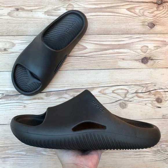 Чоловічі Crocs Меллоу Чорні шльопанці Mellow Recovery Slide Black — фото 8