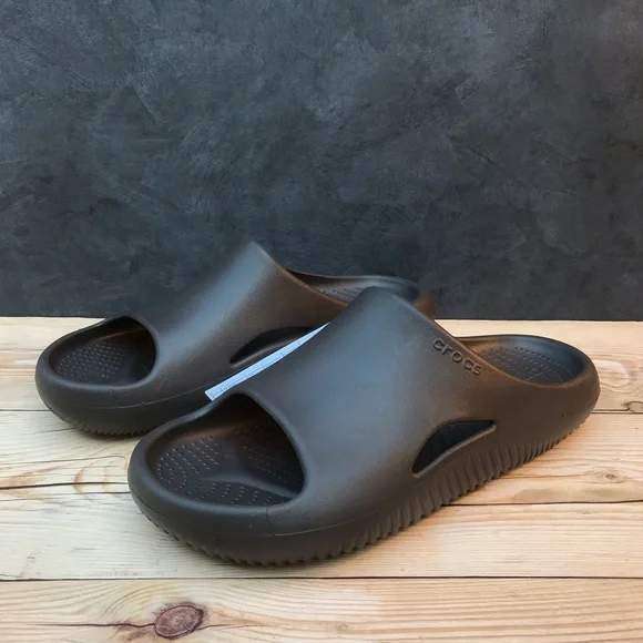 Чоловічі Crocs Меллоу Чорні шльопанці Mellow Recovery Slide Black — фото 9