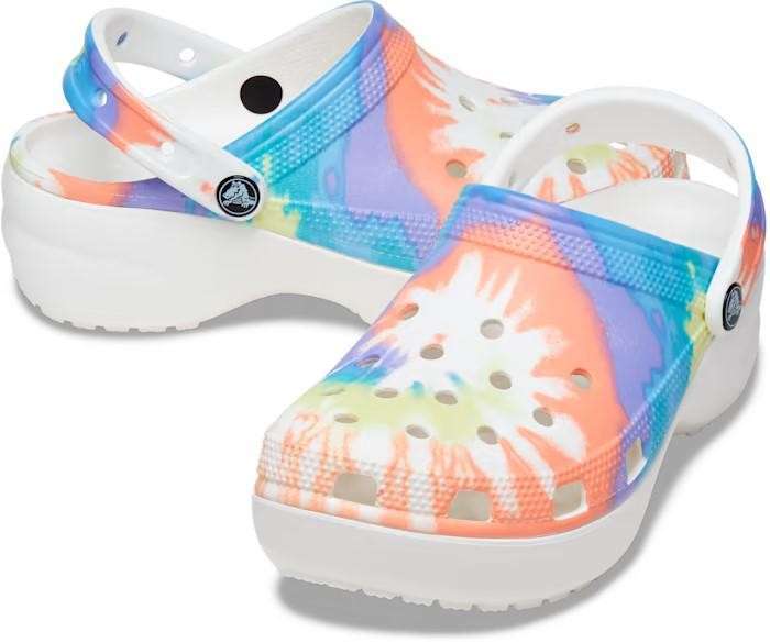 Жіночі Crocs Classic Clog Platform Tie Dye Oxygen/Multi