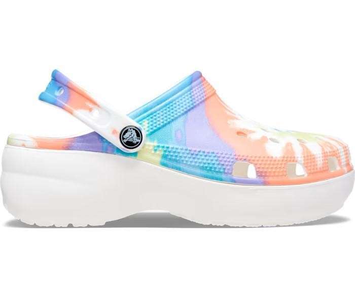 Жіночі Crocs Classic Clog Platform Tie Dye Oxygen/Multi — фото 2