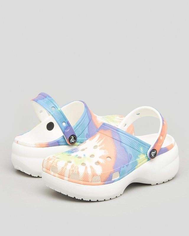 Жіночі Crocs Classic Clog Platform Tie Dye Oxygen/Multi — фото 11