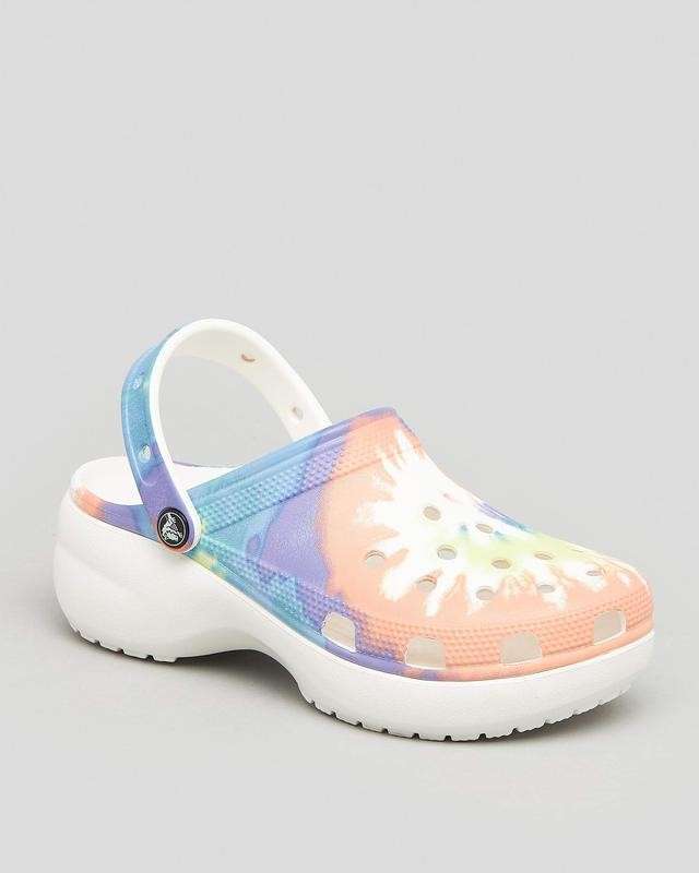 Жіночі Crocs Classic Clog Platform Tie Dye Oxygen/Multi — фото 14