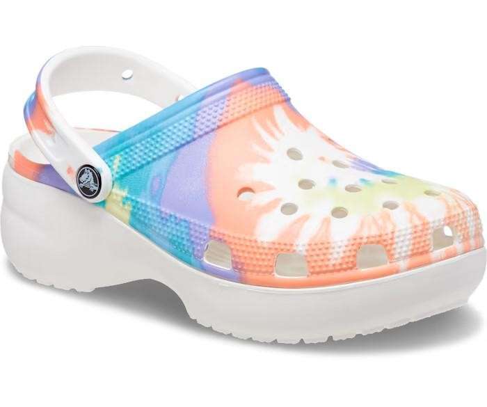 Жіночі Crocs Classic Clog Platform Tie Dye Oxygen/Multi — фото 5