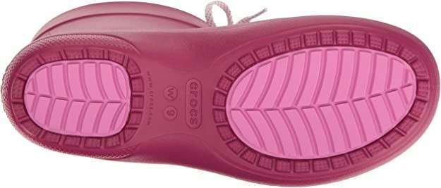 Жіночі гумові чоботи Crocs Freesail Shorty Rain Boot Pink Berry — фото 4