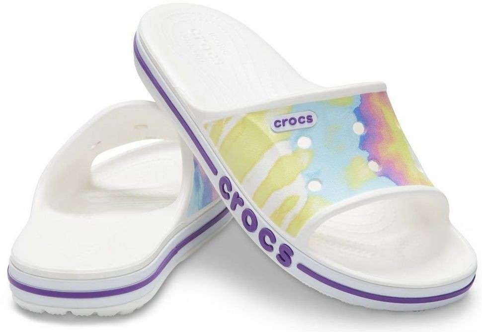 Чоловічі шльопанці Crocs Bayaband Tie-Dye Mania Slide — фото 1