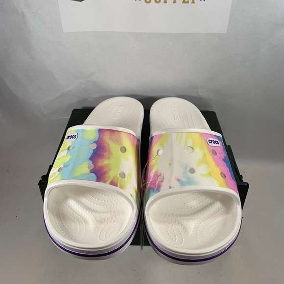 Чоловічі шльопанці Crocs Bayaband Tie-Dye Mania Slide — фото 7
