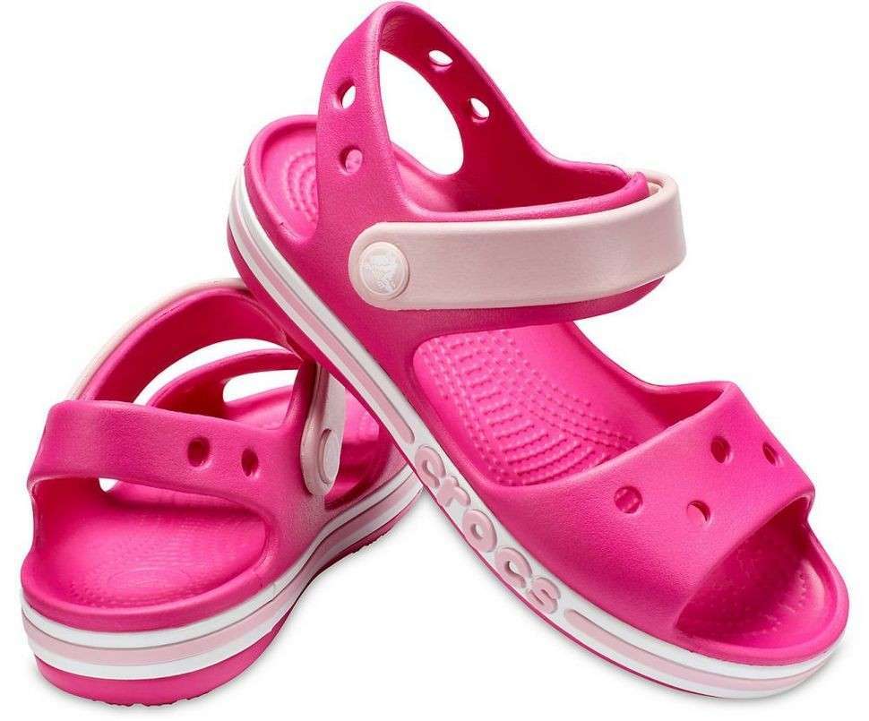 Дитячі сандалії для дівчинки Crocs Bayaband Sandal Kids Candy/Pink