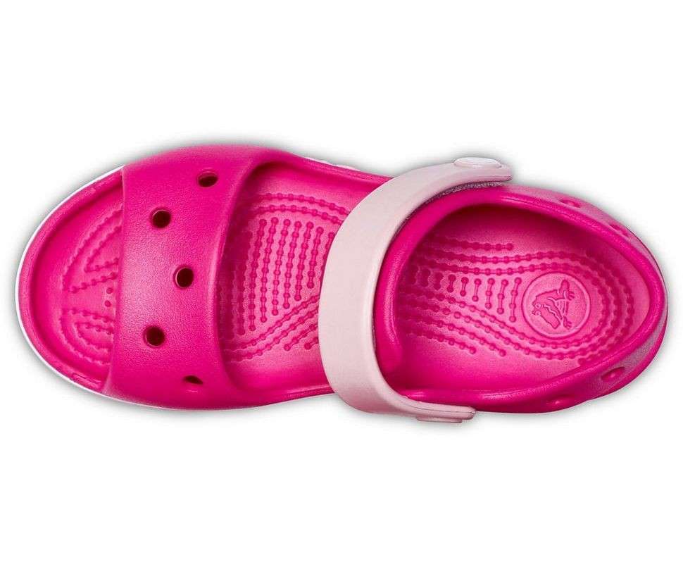 Дитячі сандалії для дівчинки Crocs Bayaband Sandal Kids Candy/Pink — фото 4
