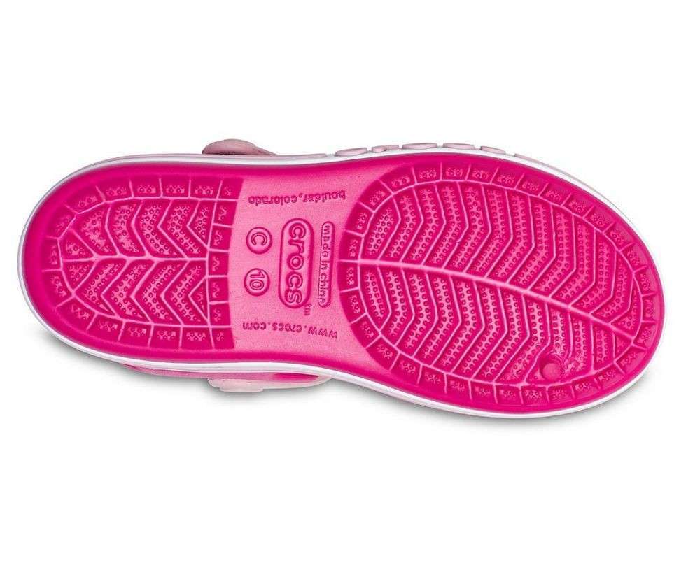 Дитячі сандалії для дівчинки Crocs Bayaband Sandal Kids Candy/Pink — фото 5