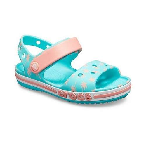 Дитячі сандалії для дівчинки Crocs Bayaband Sandal Kids Pool — фото 3