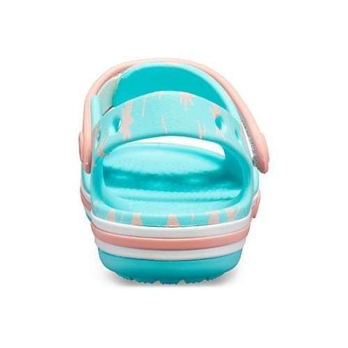 Дитячі сандалії для дівчинки Crocs Bayaband Sandal Kids Pool — фото 5