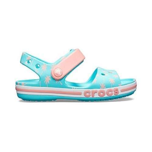 Дитячі сандалії для дівчинки Crocs Bayaband Sandal Kids Pool — фото 6