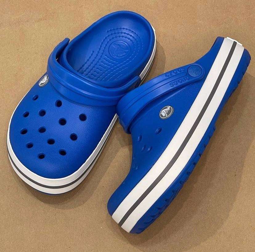 Чоловічі Crocs Crocband Clogs Bright Cobalt/Charcoal — фото 2