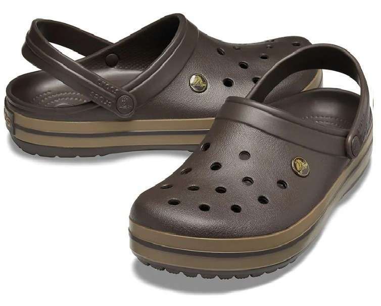 Жіночі Crocs крокбенд коричневі Crocband Clog Espresso Khaki
