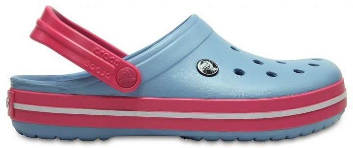 Crocs Crocband Clog Chambray Blue/Paradise Pink — фото 2