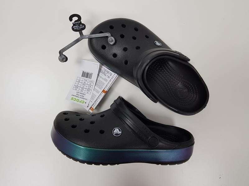 Чоловічі Crocs Crocband Iridescent Band Clog Black — фото 2